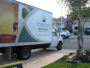 Interior Door Replacement Company truck