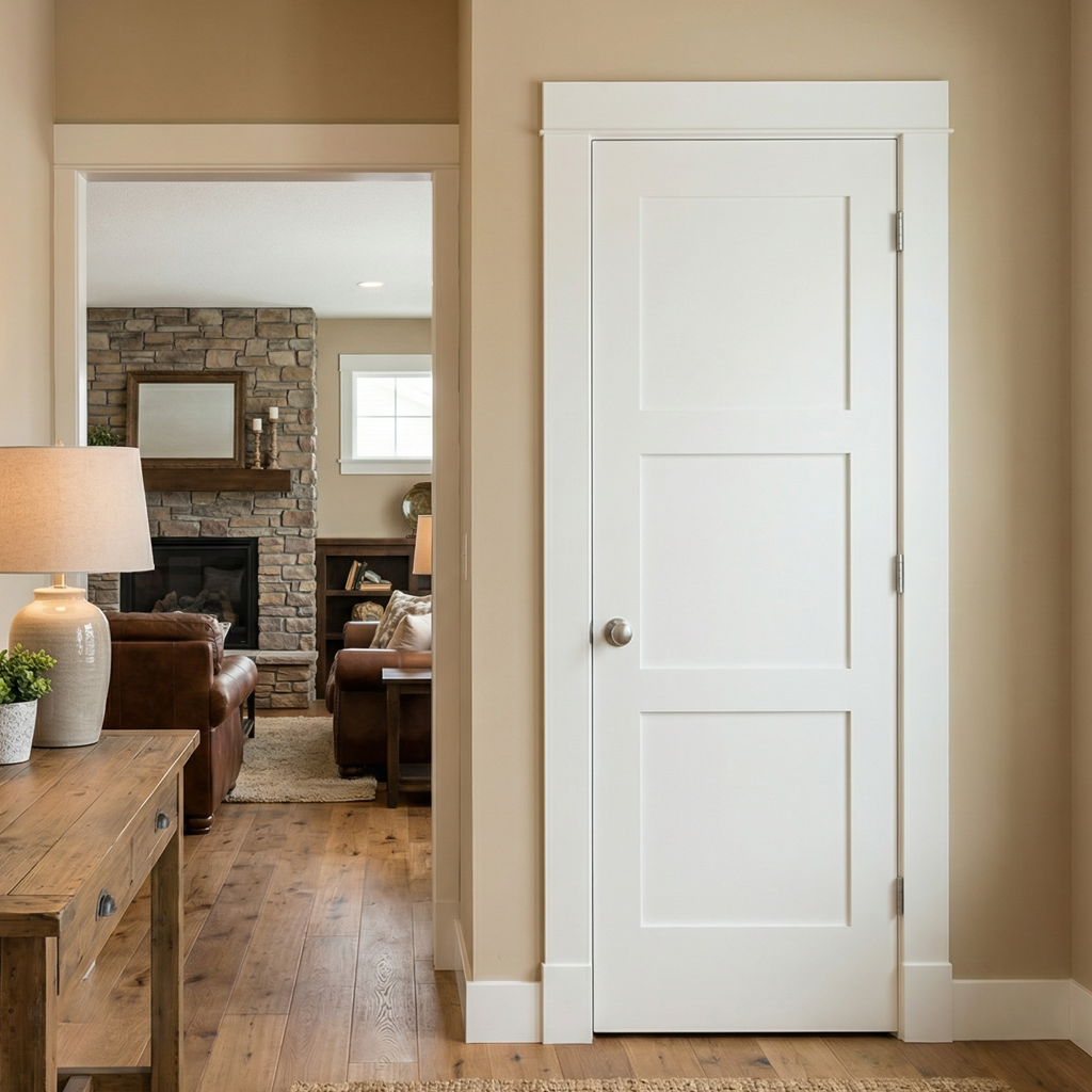 3-Panel Shaker Door