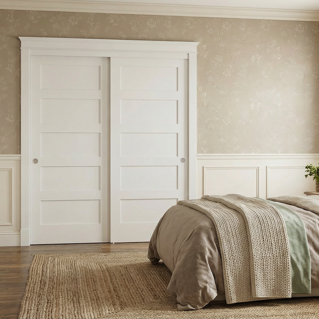 Five-Panel Shaker Closet Doors
